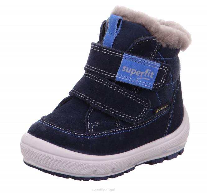 Superfit azul bebês groovy - bota com fecho de velcro JFFX439