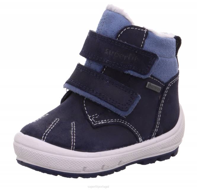 Superfit azul bebês groovy - bota com fecho de velcro JFFX462