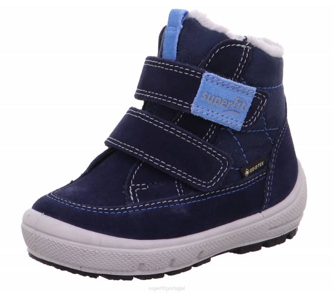 Superfit azul bebês groovy - bota com fecho de velcro JFFX491