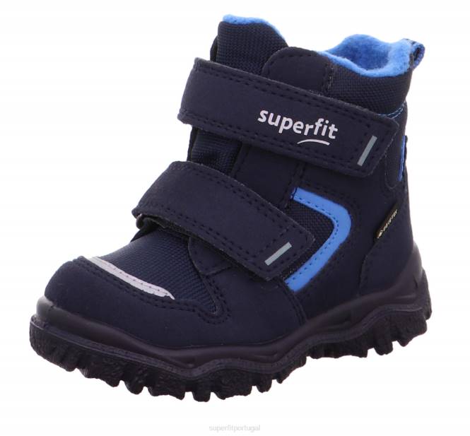 Superfit azul bebês husky1 - bota com fecho de velcro JFFX457