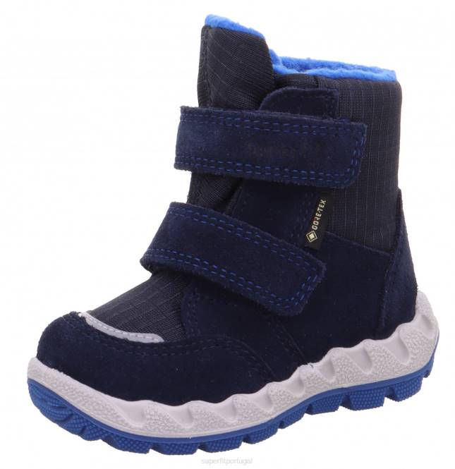 Superfit azul bebês icebird - bota com fecho de velcro JFFX474