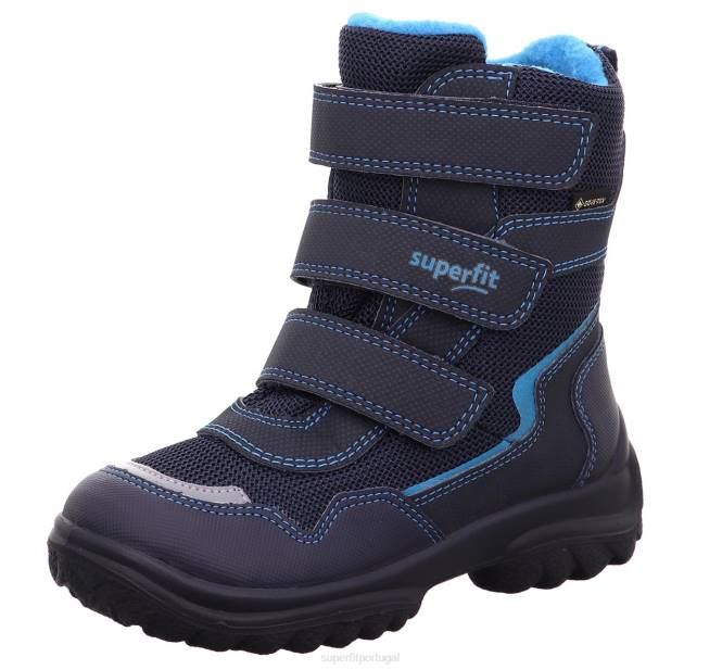 Superfit azul bebês snowcat - bota com fecho de velcro JFFX499