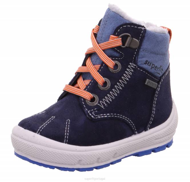 Superfit azul vermelho bebês groovy - bota com cadarço JFFX459