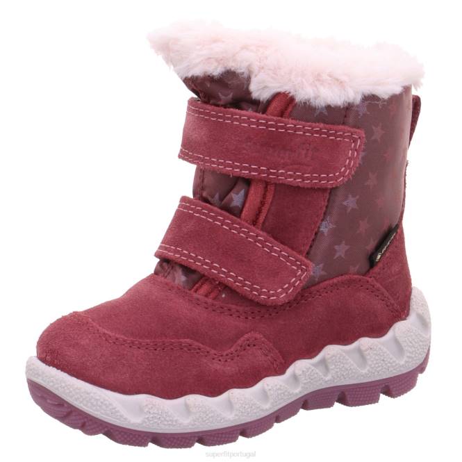 Superfit rosa bebês icebird - bota com fecho de velcro JFFX446