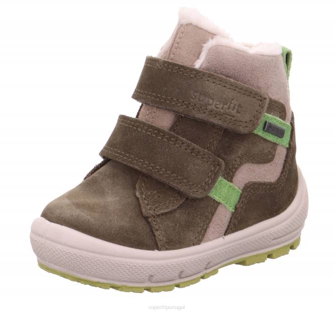 Superfit verde bebês groovy - bota com fecho de velcro JFFX490