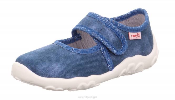 Superfit azul bebês bonny - chinelo com fecho de velcro JFFX11