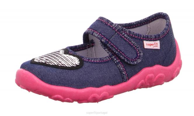 Superfit azul bebês bonny - chinelo com fecho de velcro JFFX128