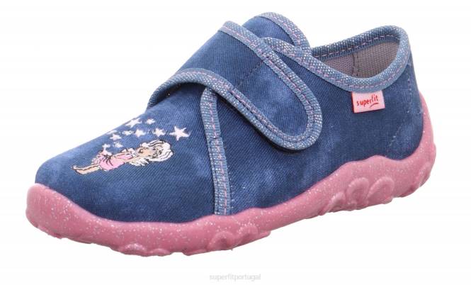 Superfit azul bebês bonny - chinelo com fecho de velcro JFFX133