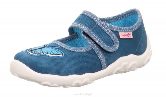 Superfit azul bebês bonny - chinelo com fecho de velcro JFFX23