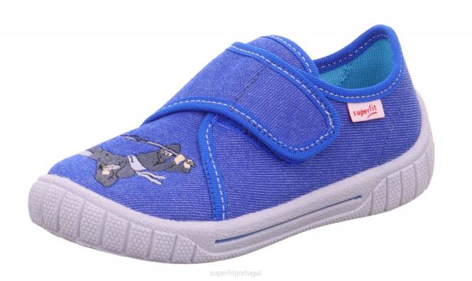 Superfit azul bebês conta - chinelo com fecho de velcro JFFX147