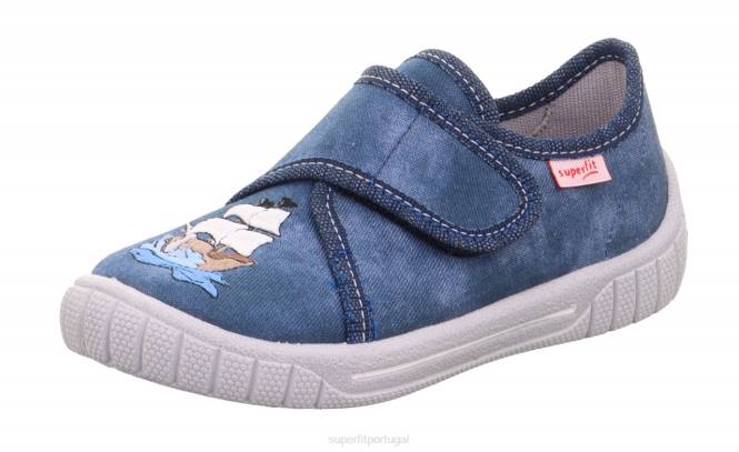 Superfit azul bebês conta - chinelo com fecho de velcro JFFX15