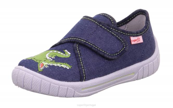 Superfit azul bebês conta - chinelo com fecho de velcro JFFX154