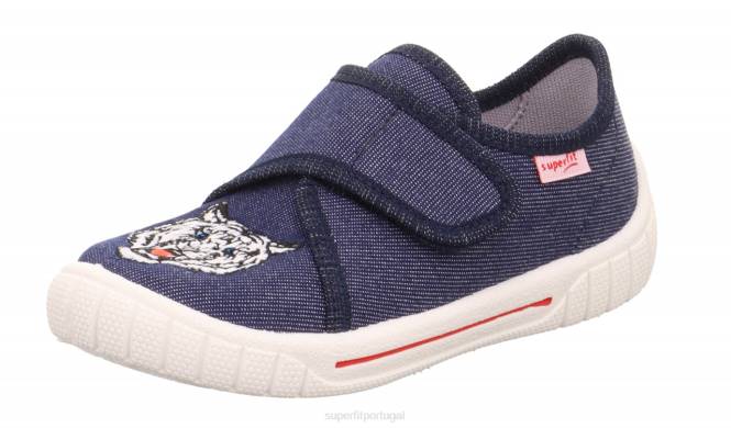 Superfit azul bebês conta - chinelo com fecho de velcro JFFX31