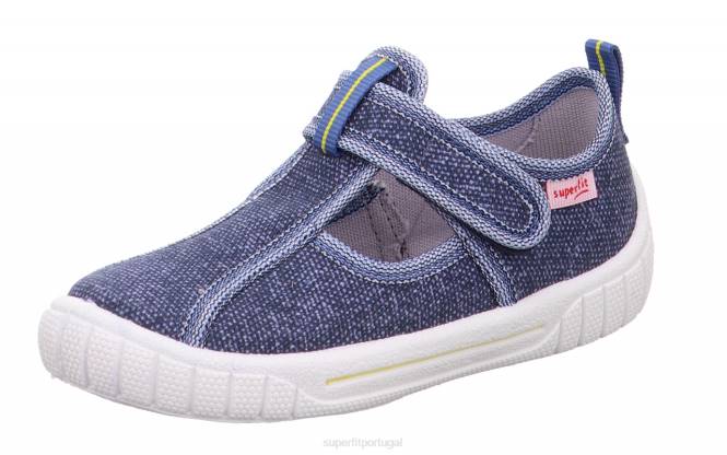 Superfit azul bebês conta - chinelo com fecho de velcro JFFX60