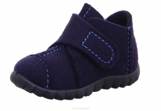 Superfit azul bebês feliz - chinelo com fecho de velcro JFFX111