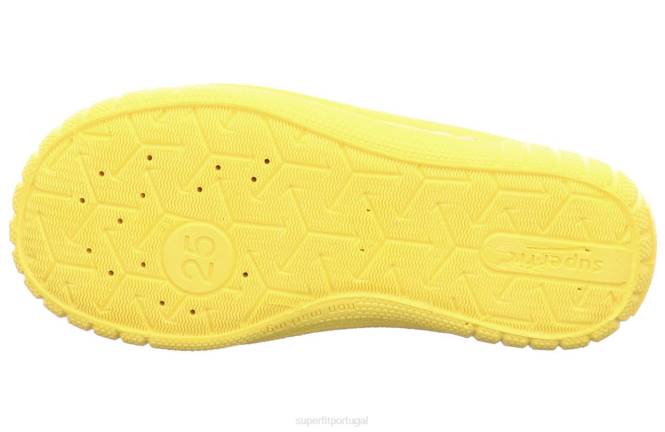 Superfit cinza/amarelo bebês conta - chinelo com deslizamento JFFX81