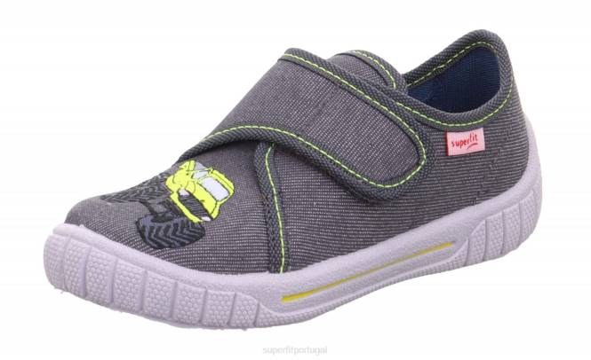 Superfit cinza bebês conta - chinelo com fecho de velcro JFFX107