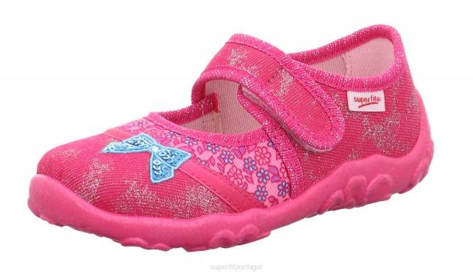 Superfit rosa bebês bonny - chinelo com fecho de velcro JFFX125