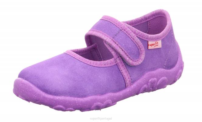 Superfit roxo bebês bonny - chinelo com fecho de velcro JFFX124