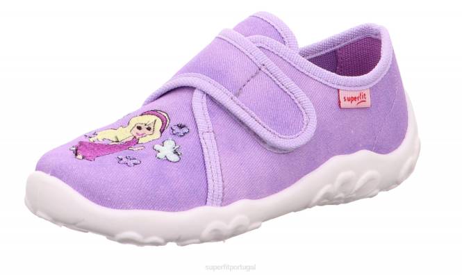 Superfit roxo bebês bonny - chinelo com fecho de velcro JFFX164