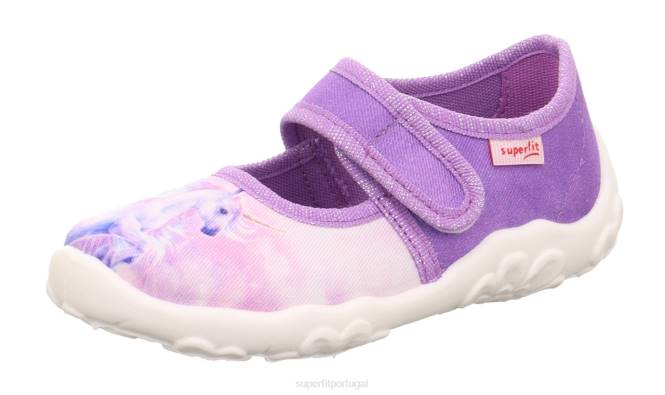 Superfit roxo bebês bonny - chinelo com fecho de velcro JFFX35