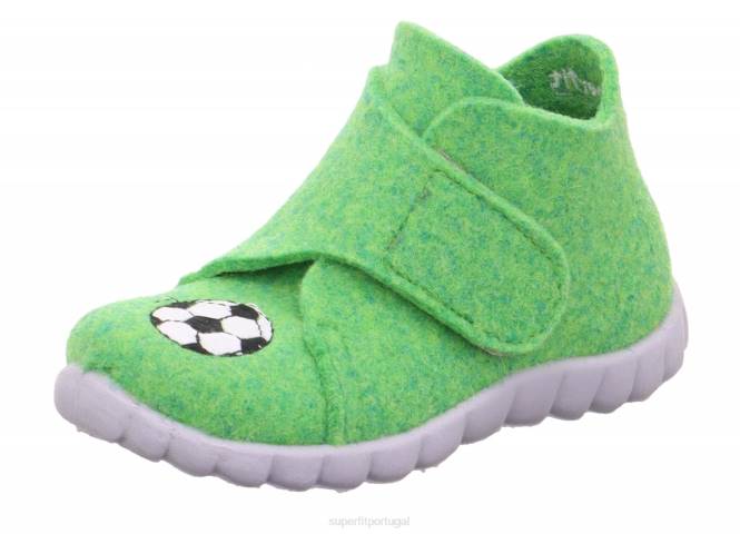 Superfit verde bebês feliz - chinelo com fecho de velcro JFFX120