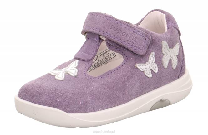 Superfit roxo bebês lillo - tênis baixo com velcro JFFX210