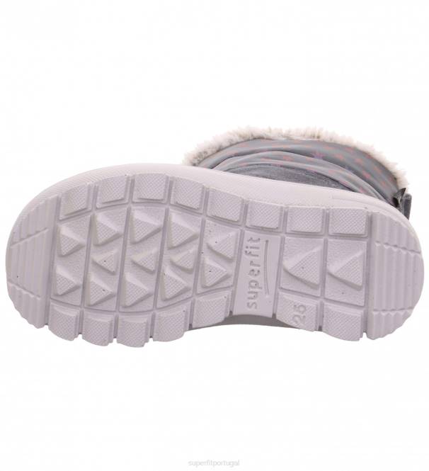 Superfit cinza crianças flavia - bota com zíper JFFX737