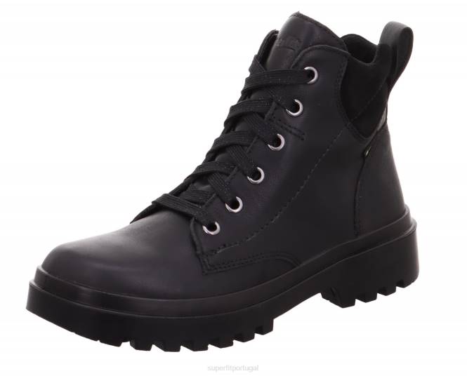 Superfit preto crianças abby - bota com zíper JFFX730