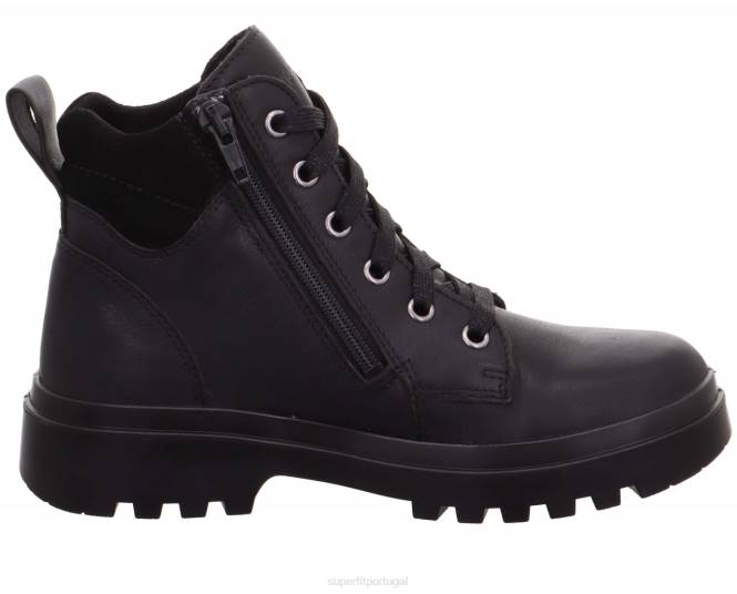 Superfit preto crianças abby - bota com zíper JFFX730