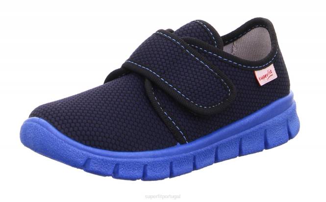 Superfit azul crianças bobby - chinelo com fecho de velcro JFFX560