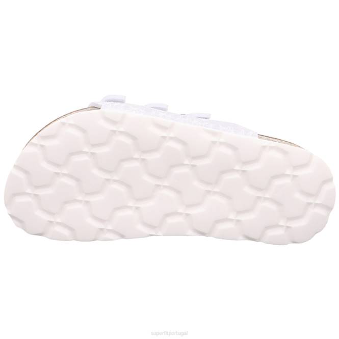 Superfit branco crianças fussbettpantoffel - chinelo com fivela JFFX554