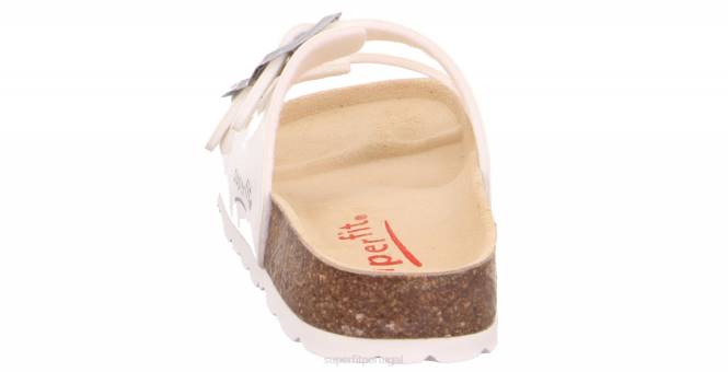 Superfit branco crianças fussbettpantoffel - chinelo com fivela JFFX558