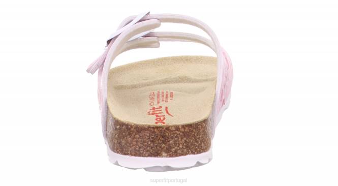 Superfit rosa crianças fussbettpantoffel - chinelo com fivela JFFX550