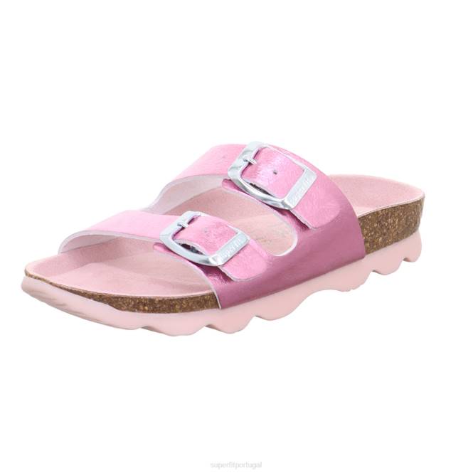 Superfit rosa crianças geléias - chinelo com fivela JFFX590