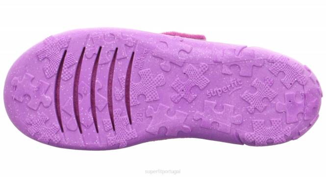 Superfit roxo crianças lucky - chinelo com deslizamento JFFX593